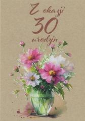 Kartka okolicznościowa Urodziny 30