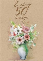 Kartka okolicznościowa Urodziny 50