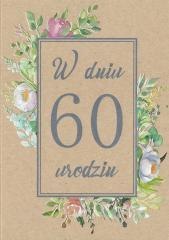 Kartka okolicznościowa Urodziny 60