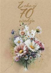 Kartka okolicznościowa Urodziny 70