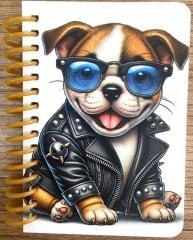 Kołonotatnik ozdobny A7/64K gładki Pies