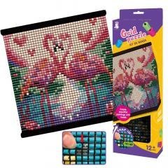 Obraz koralikowy Flamingi