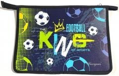 Teczka-torba A4+ zapinana na zamek Piłka nożna