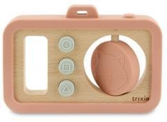 Drewniany silikonowy aparat dla niemowląt