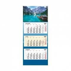 Kalendarz 2026 trójdzielny Łódki