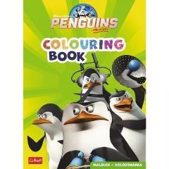 Pingwiny z Madagaskaru. Kolorowanka. Malbuch