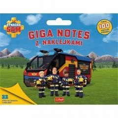Strażak Sam. Giga notes z naklejkami