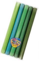 Bibuła mini 25x200cm odcieni zielonych 5 kolorów