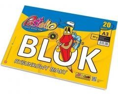 Blok rysunkowy A3 80g 20 kartek