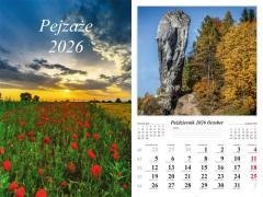 Kalendarz 2026 ścienny Pejzaże