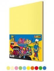 Papier ksero A4 160g 10 kolorów 50 arkuszy