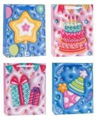 Torebka ozdobna 18x23x8cm party mix ROZETTE