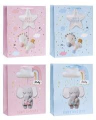 Torebka ozdobna 26x32x10cm dziecięce mix ROZETTE