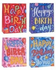 Torebka ozdobna 26x32x10cm party mix ROZETTE