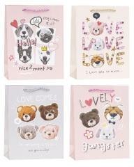 Torebka ozdobna 31x40x12cm dziecięce mix ROZETTE