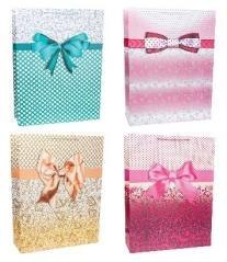 Torebka ozdobna 51x72x18cm szerokie dno mix