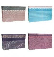 Torebka ozdobna 59x44x17cm szerokie dno mix