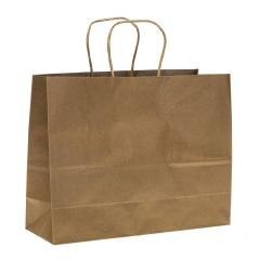 Torebka ozdobna kraft 32x25x11cm ROZETTE