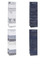 Torebka ozdobna na butelkę 11x38x11cm mix ROZETTE