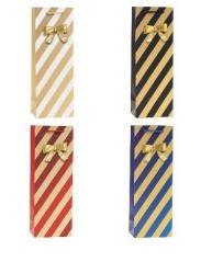 Torebka ozdobna na butelkę 12x35x9cm mix ROZETTE