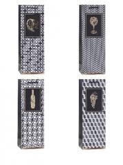 Torebka ozdobna na butelkę 12x36x9cm mix ROZETTE