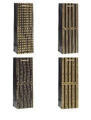 Torebka ozdobna na butelkę 12x36x9cm mix ROZETTE