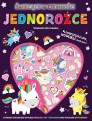 Wypukłe naklejki świecące w ciemności. Jednorożce