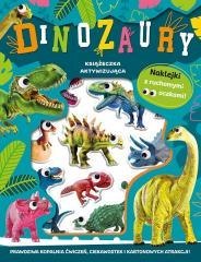 Wypukłe naklejki z ruchomymi oczkami. Dinozaury