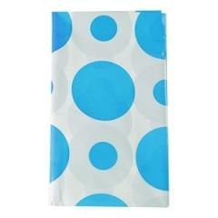 Obrus folia w grochy turkusowy