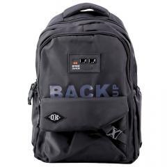 Plecak szkolny 6 kieszeni Back Up czarny 23L