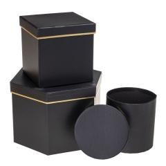 Pudełko Flower Box 3szt mix ROZETTE