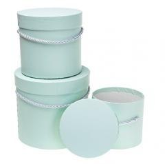 Pudełko Flower Box 3szt miętowy ROZETTE