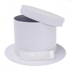 Pudełko Flower Box kapelusz biały ROZETTE