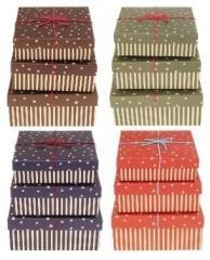 Pudełko kwadrat 3szt mix ROZETTE