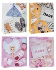 Torebka dziecięce brokat 18x23x8cm mix ROZETTE