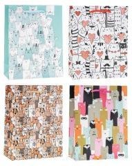 Torebka dziecięce brokat 26x32x10cm mix ROZETTE