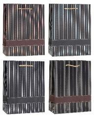 Torebka ozdobna 18x23x8cm hot-stamp mix ROZETTE