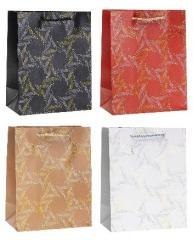 Torebka ozdobna 18x23x8cm hot-stamp mix ROZETTE