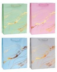 Torebka ozdobna 18x23x8cm hot-stamp mix ROZETTE