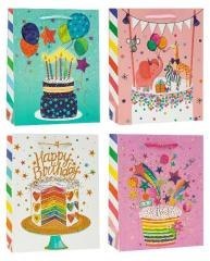 Torebka ozdobna 18x24x8cm mix ROZETTE