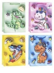 Torebka ozdobna 26x32x10cm dziecięce mix ROZETTE