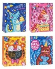 Torebka ozdobna 26x32x10cm dziecięce mix ROZETTE