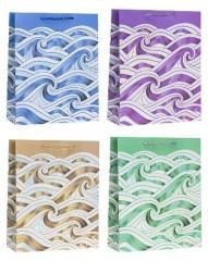 Torebka ozdobna 26x32x10cm hot-stamp mix ROZETTE