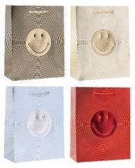 Torebka ozdobna 26x32x10cm hot-stamp mix ROZETTE