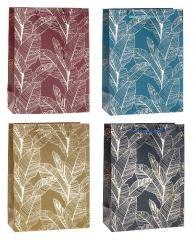 Torebka ozdobna 26x32x10cm hot-stamp mix ROZETTE