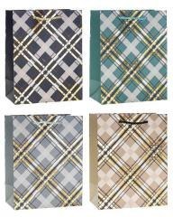 Torebka ozdobna 31x42x10cm hot-stamp mix ROZETTE