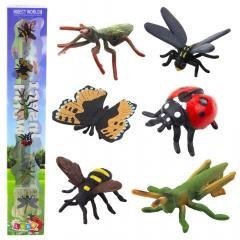 Zestaw mini figurki owady 4-6cm 6szt