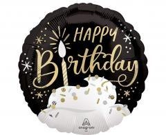 Balon foliowy Happy Birthday wishes 46cm