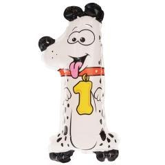 Balon foliowy cyferka 1 zwierzątko