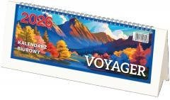 Kalendarz 2026 biurowy Voyager - biały